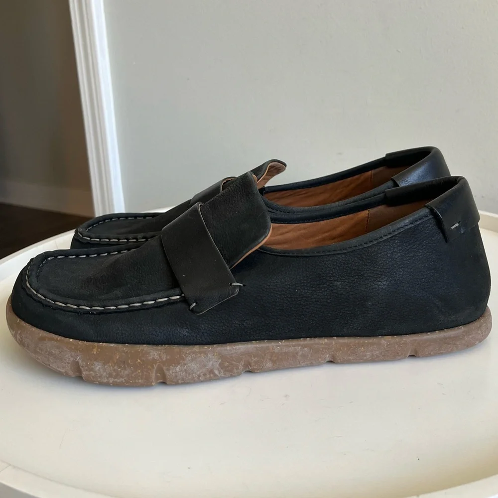 NIB KALSO MEN’S 12 Earth Negative Heal DABB BLACK Nubuck Leather Loafer PORTUGAL